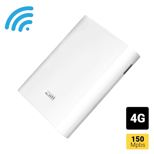 Bộ Phát Wifi từ sim 3G/4G Xiaomi ZMI MF855 - Tốc độ 150Mbps pin 7800mAh