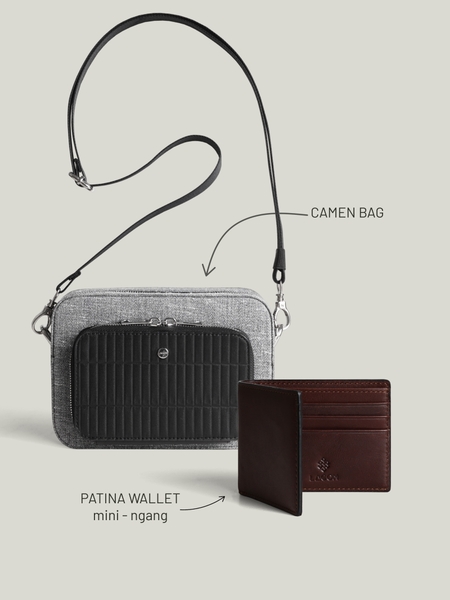 Combo Túi Camen + Ví Patina Mini Ngang