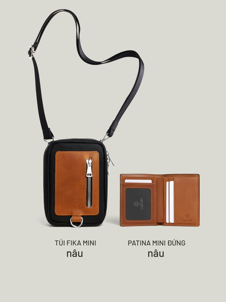 Túi Fika + Patina Mini Đứng