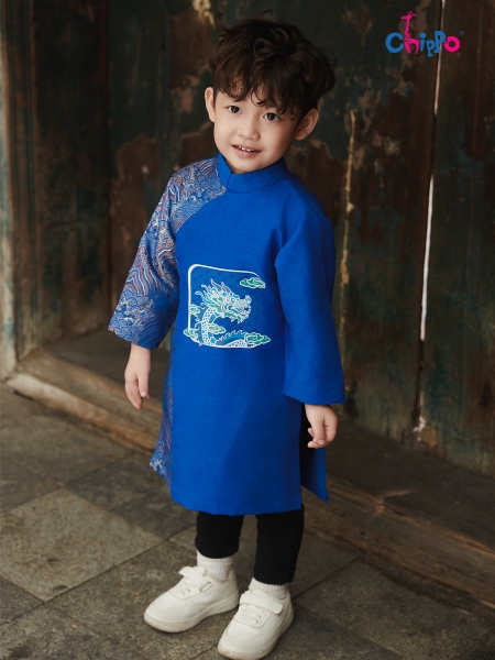 Áo dài vẩy rồng đón tết