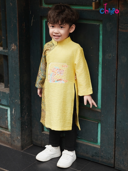 Áo dài vẩy rồng đón tết