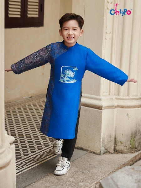 Áo dài vẩy rồng đón tết