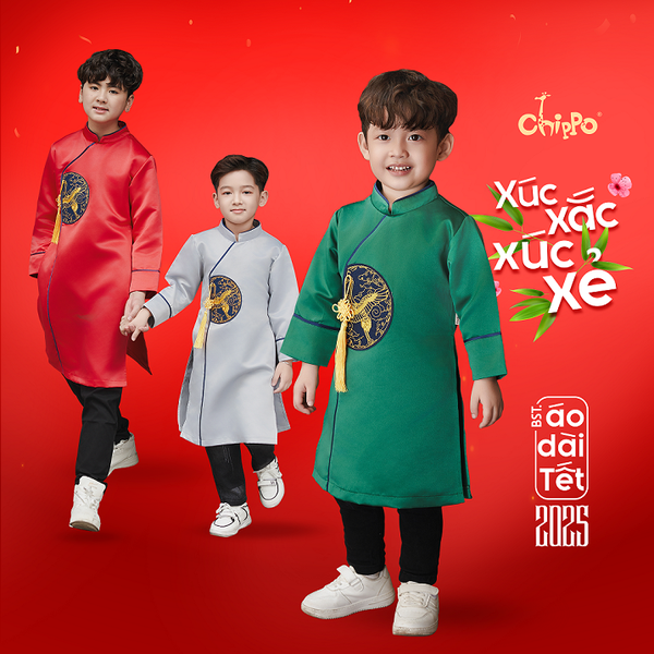 Áo dài thêu hạc