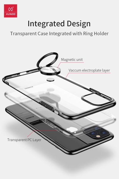 Ốp Lưng Viền Si Kèm iRing Xundd