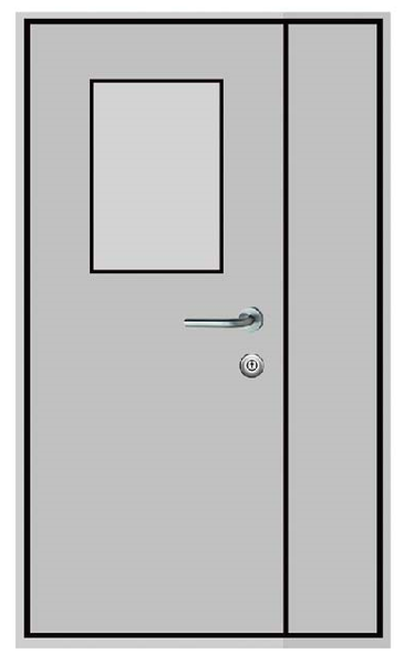 Unequal Double Clean Room Door