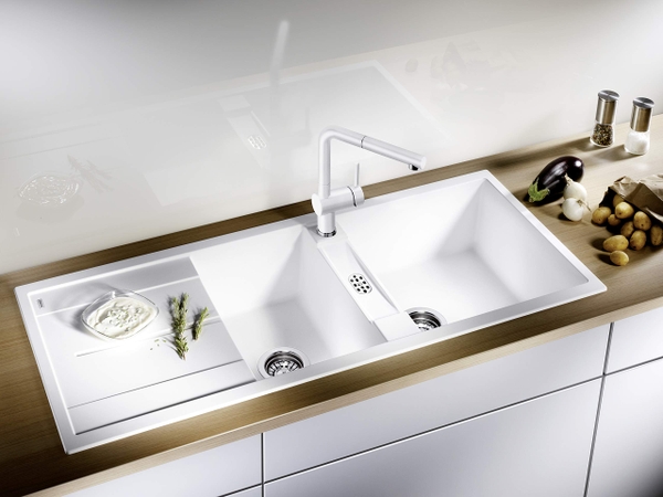 Vòi Rửa Bát Blanco Linus 516692 Màu Trắng