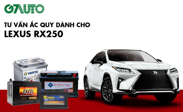 Bình ắc quy xe Lexus RX250: Bảng giá và thông số kỹ thuật