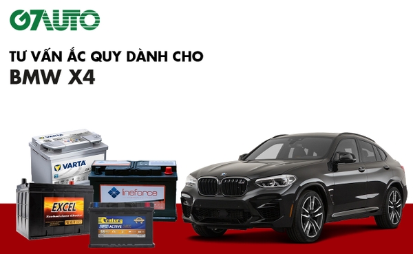 Bình ắc quy xe BMW X4: Bảng giá và thông số kỹ thuật