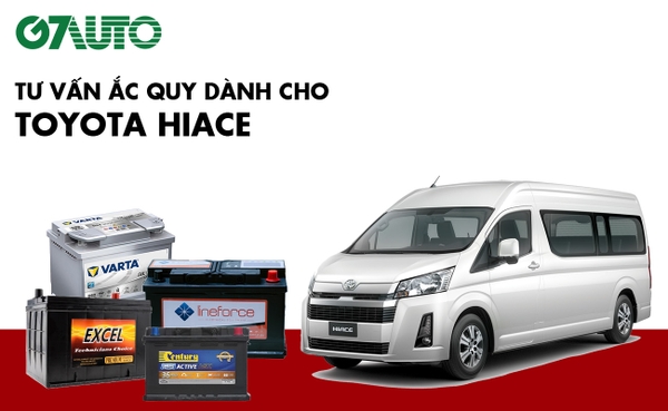 Bình ắc quy xe Toyota Hiace: Bảng giá và thông số kỹ thuật