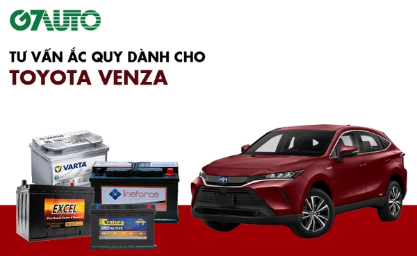 Bình ắc quy xe Toyota Venza: Bảng giá và thông số kỹ thuật