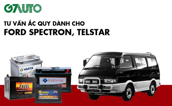 Bình ắc quy xe Ford Spectron, Telstar: Bảng giá và thông số kỹ thuật