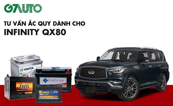 Bình ắc quy xe Infiniti QX80: Bảng giá và thông số kỹ thuật