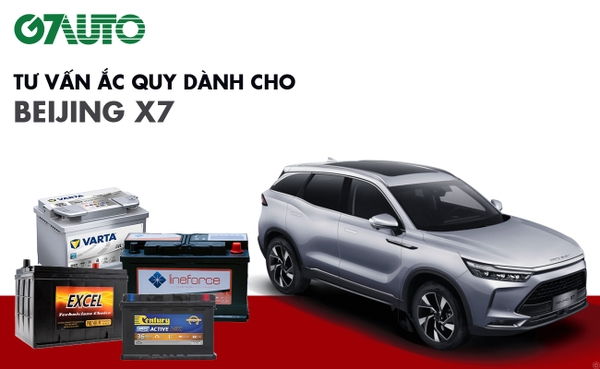 Bình ắc quy xe Beijing X7: Bảng giá và thông số kỹ thuật