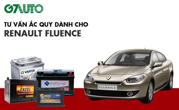 Bình ắc quy xe Renault Fluence: Bảng giá và thông số kỹ thuật