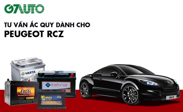 Bình ắc quy xe Peugeot RCZ: Bảng giá và thông số kỹ thuật