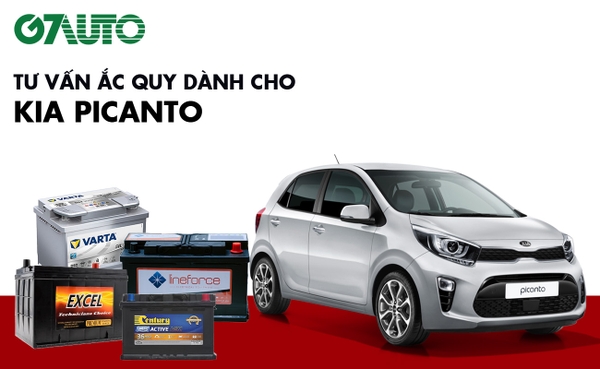 Bình ắc quy xe Kia Picanto: Bảng giá và thông số kỹ thuật