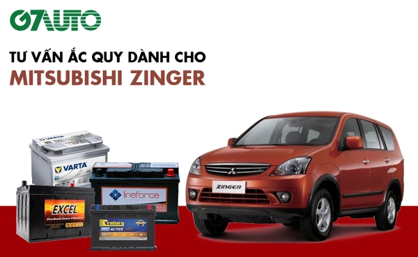 Bình ắc quy xe Mitsubishi Zinger: Bảng giá và thông số kỹ thuật