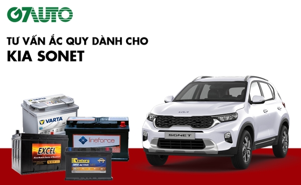 Bình ắc quy xe Kia Sonet: Bảng giá và Thông số kỹ thuật