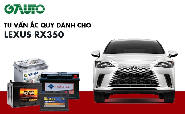 Bình ắc quy xe Lexus RX350: Bảng giá và thông số kỹ thuật