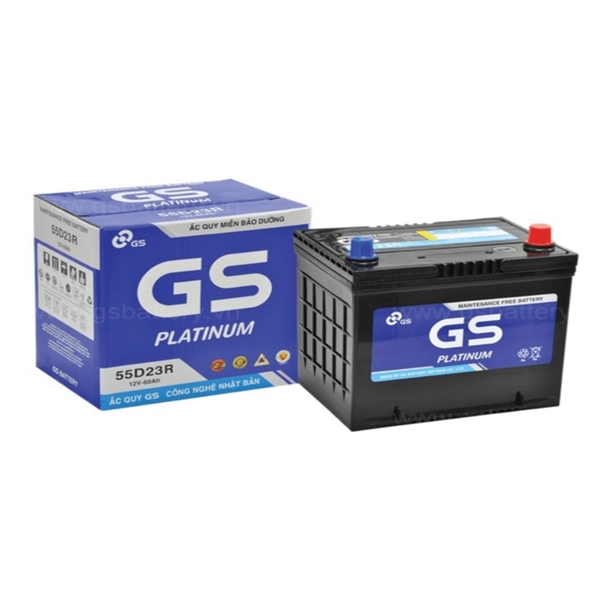 Ắc quy GS 12V 60AH 55D23R MF7785