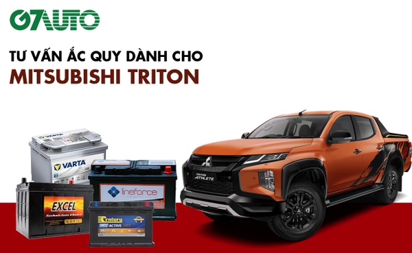 Bình ắc quy xe Mitsubishi Triton: Bảng giá và thông số kỹ thuật