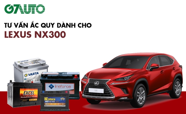 Bình ắc quy xe Lexus NX300: Bảng giá và thông số kỹ thuật