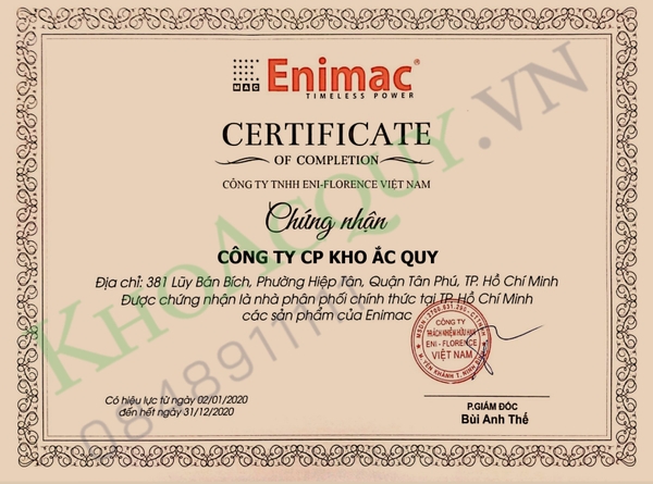 Ắc quy Enimac 12V 71AH CMF DIN71L