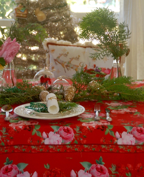 Red and White Christmas Mantel - Handmade Farmhouse