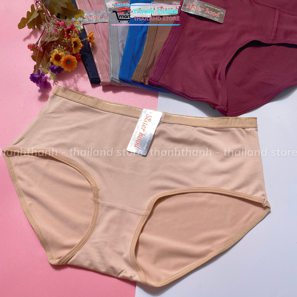 Quần lót nữ thun lạnh co giản tốt, lưng cao vừa, vải mềm mát Sisterhood 5623 Thái Lan, nhiều size lựa chọn
