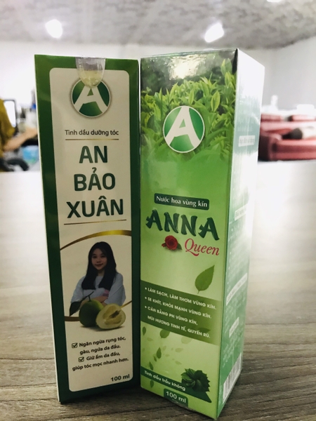 COMBO 1 TINH DẦU DƯỠNG TÓC AN BẢO XUÂN+ 1 NƯỚC HOA VÙNG KÍN ANNA QUEEN- FREESHIP TOÀN QUỐC