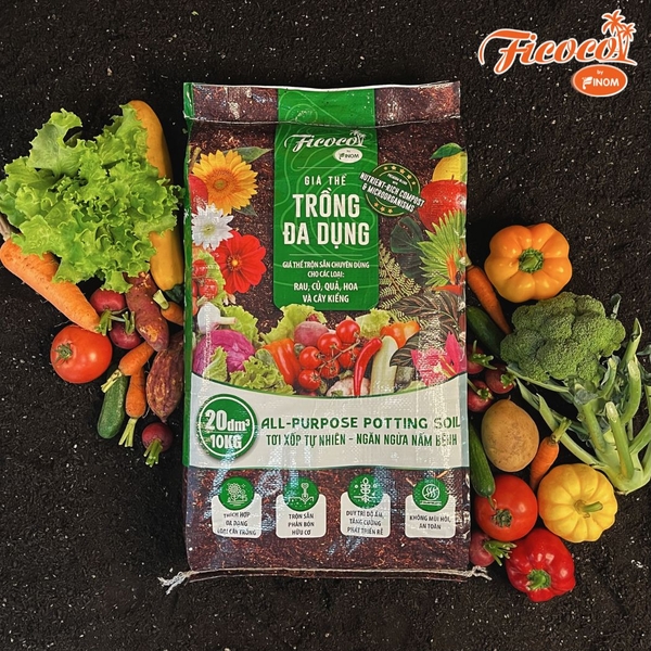 MULTIPURPOSE POTTING MIX 20 LITERS Ficocosubstrates