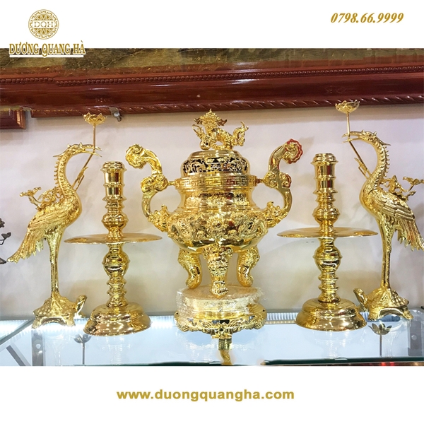 bo-ngu-su-dong-vang-ma-vang-24k-cao-70cm