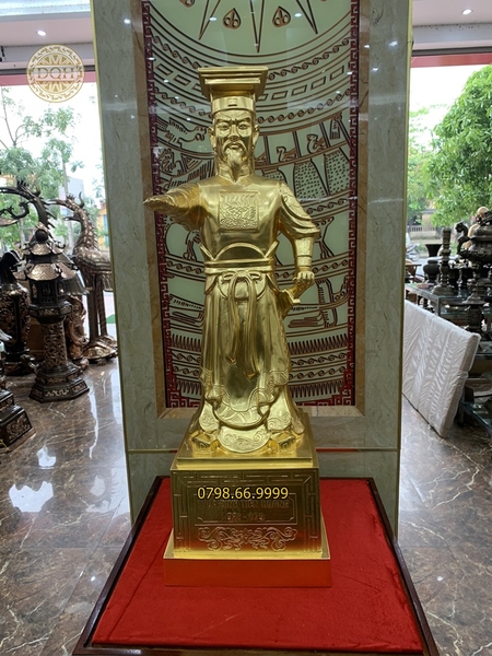 tuong-vua-dinh-tien-hoang-cao-90cm-dat-vang-9999