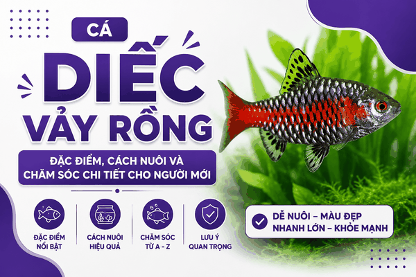 Cá diếc vảy rồng: Đặc điểm, cách nuôi và chăm sóc chi tiết cho người mới