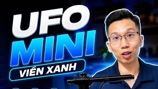 Review đèn UFO Mini Baoyu, tích hợp viền led xanh, chỉnh góc sáng 360 độ.