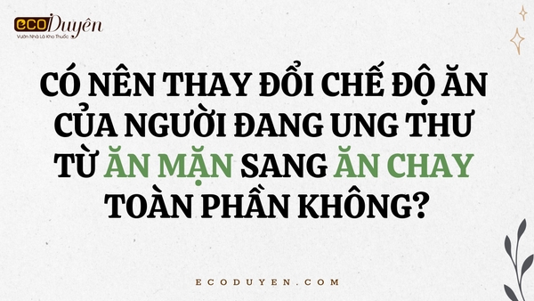 Có nên thay đổi chế độ ăn của người đang ung thư từ ăn mặn sang ăn chay toàn phần không?