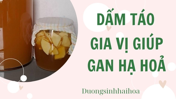 DẤM TÁO - GIA VỊ GIÚP GAN HẠ HOẢ