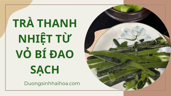 TRÀ THANH NHIỆT TỪ VỎ BÍ ĐAO SẠCH