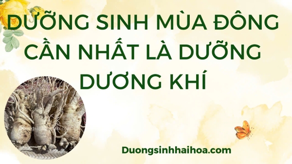 DƯỠNG SINH MÙA ĐÔNG CẦN NHẤT LÀ DƯỠNG DƯƠNG KHÍ