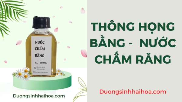 THÔNG HỌNG BẰNG : NƯỚC CHẤM RĂNG