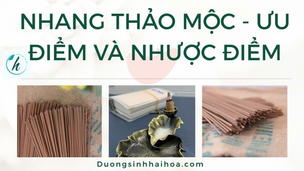 NHANG THẢO MỘC - ƯU ĐIỂM VÀ NHƯỢC ĐIỂM