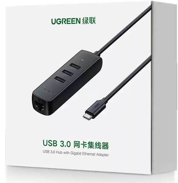 Bộ chia 1 Type-C sang 3 cổng USB 3.0 + LAN Ugreen 10917