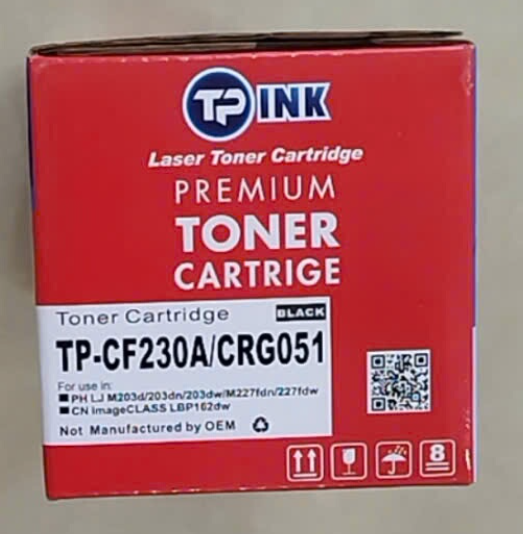 Hộp mực 30A (TP-CF230A/CRG051) TP-Ink - Dùng cho máy in HP Pro M203DN ...