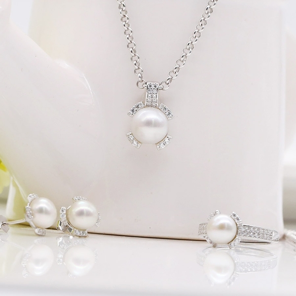 Nhẫn Đá quý tự nhiên Citrine 6mm flower