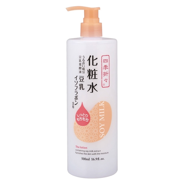 Nước Hoa Hồng Dưỡng Da Tinh Chất Đậu Nành Shikioriori Soymilk Lotion 500ml