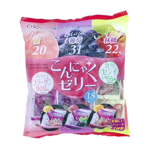 Thạch aguri mix vị nho đào táo