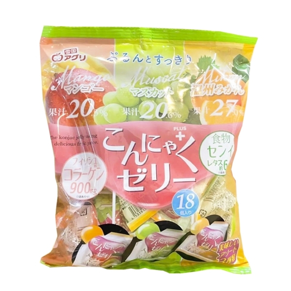 Thạch aguri mix vị xoài quýt nho xanh