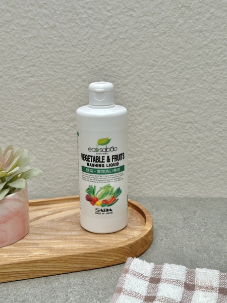 Chai dung dịch rửa rau củ quả 100% chiết xuất tự nhiên EcoSabao