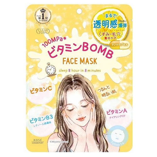 Mặt nạ Clear Turn Vitamin BOMB / 7 miếng
