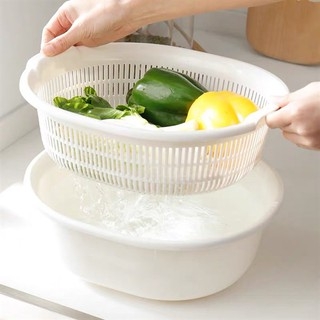 Rổ nhựa 5.3L màu trắng